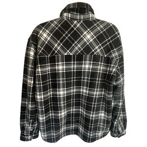 Men's HFX OUTDOORS Black and White lined Plaid Jacket
